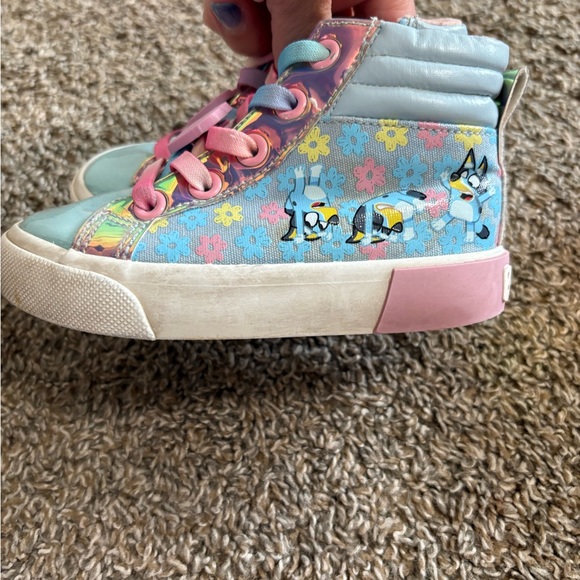 Bundle of Kids High-Top Sneakers with Pink and Blue Accents - Picture 12 of 15